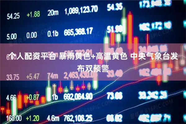 个人配资平台 暴雨黄色+高温黄色 中央气象台发布双预警